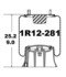 1R12-281 by CONTINENTAL AG - [FORMERLY GOODYEAR] AIR SPRING