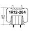 1R12-284 by CONTINENTAL AG - [FORMERLY GOODYEAR] Air Spring Rolling Lobe