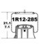 1R12-285 by CONTINENTAL AG - [FORMERLY GOODYEAR] Air Spring Rolling Lobe