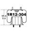 1R12-304 by CONTINENTAL AG - [FORMERLY GOODYEAR] Air Spring Rolling Lobe