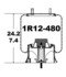 1R12-480 by CONTINENTAL AG - [FORMERLY GOODYEAR] AIR SPRING