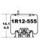 1R12-555 by CONTINENTAL AG - [FORMERLY GOODYEAR] Air Spring Rolling Lobe