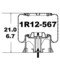 1R12-567 by CONTINENTAL AG - [FORMERLY GOODYEAR] Air Spring Rolling Lobe