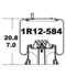 1R12-584 by CONTINENTAL AG - Air Spring Rolling Lobe