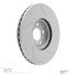 644-32019 by DYNAMIC FRICTION COMPANY - GEOSPEC Coated Rotor - Dimpled and Slotted