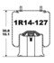 1R14-127 by CONTINENTAL AG - [FORMERLY GOODYEAR] Air Spring Rolling Lobe