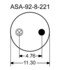 1R14-112 by CONTINENTAL AG - [FORMERLY GOODYEAR] Air Spring Rolling Lobe