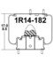 1R14-182 by CONTINENTAL AG - [FORMERLY GOODYEAR] Air Spring Rolling Lobe