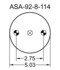 2B8-550 by CONTINENTAL AG - [FORMERLY GOODYEAR] Air Spring Bellows