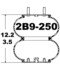 2B9-250 by CONTINENTAL AG - [FORMERLY GOODYEAR] AIR SPRING