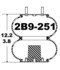 2B9-251 by CONTINENTAL AG - [FORMERLY GOODYEAR] AIR BAG