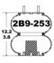 2B9-253 by CONTINENTAL AG - [FORMERLY GOODYEAR] Air Spring Bellows