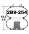 2B9-254 by CONTINENTAL AG - [FORMERLY GOODYEAR] AIR SPRING