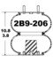 2B9-206 by CONTINENTAL AG - [FORMERLY GOODYEAR] AIR SPRING