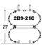 2B9-210 by CONTINENTAL AG - [FORMERLY GOODYEAR] AIR SPRING