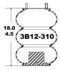 3B12-310 by CONTINENTAL AG - [FORMERLY GOODYEAR] Air Spring Bellows