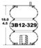 3B12-329 by CONTINENTAL AG - [FORMERLY GOODYEAR] Air Spring Bellows