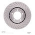 920-02032D by DYNAMIC FRICTION COMPANY - Hi-Carbon Alloy Rotor - Drilled