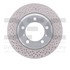 920-02044 by DYNAMIC FRICTION COMPANY - Hi-Carbon Alloy Rotor - Drilled