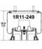 1R11-249 by CONTINENTAL AG - [FORMERLY GOODYEAR] Air Spring Rolling Lobe