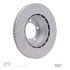 910-02066D by DYNAMIC FRICTION COMPANY - Hi-Carbon Alloy Rotor - Slotted