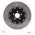 910-40036A by DYNAMIC FRICTION COMPANY - Hi-Carbon Alloy Rotor - Slotted - Aluminum Hat