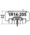 1R14-205 by CONTINENTAL AG - [FORMERLY GOODYEAR] Air Spring Rolling Lobe