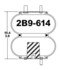 2B9-614 by CONTINENTAL AG - AIR SPRING