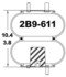 2B9-611 by CONTINENTAL AG - AIR SPRING