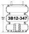 3B12-347 by CONTINENTAL AG - [FORMERLY GOODYEAR] Air Spring Bellows