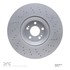 920-63112 by DYNAMIC FRICTION COMPANY - Hi-Carbon Alloy Rotor - Drilled