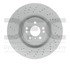 920-63145 by DYNAMIC FRICTION COMPANY - Hi-Carbon Alloy Rotor - Drilled