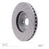 920-63152 by DYNAMIC FRICTION COMPANY - Hi-Carbon Alloy Rotor - Drilled