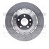 920-73056A by DYNAMIC FRICTION COMPANY - Hi-Carbon Alloy Rotor - Drilled - Aluminum Hat