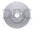 920-75026 by DYNAMIC FRICTION COMPANY - Hi-Carbon Alloy Rotor - Drilled