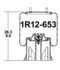 1R12-653 by CONTINENTAL AG - [FORMERLY GOODYEAR] Air Spring Rolling Lobe