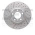 940-31108 by DYNAMIC FRICTION COMPANY - Hi-Carbon Alloy Rotor - Dimpled and Slotted