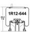 1R12-644 by CONTINENTAL AG - [FORMERLY GOODYEAR] Air Spring Rolling Lobe