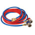 6448 by FJC, INC. - A/C System Charging Hose - Red and Blue, 120 in. Length, with Manual Couplers