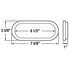 421-18 by PETERSON LIGHTING - Oval Grommet - Black, PVC