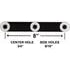 Redneck Trailer A2251B3 Suspension Equalizer Beam EQUALIZER, CAST, 8" STRT 2ea 9/16"&1ea 3/4" HOLES