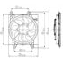 Global Parts Distributors 2811395 Engine Cooling Fan Assembly gpd Electric Cooling Fan 2811395