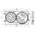 Global Parts Distributors 2811485 Engine Cooling Fan Assembly gpd Electric Cooling Fan 2811485