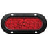 823R-22 by PETERSON LIGHTING - 820-22/823-22 Series Piranha&reg; LED 6" Oval Stop/Turn/Tail and Amber Park/Turn Light - Red Flange Mount