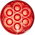 826KR-7 by PETERSON LIGHTING - LED Stop/Turn/Tail, Round, PL3 Housing Grommet-Mount Kit 4", red, poly bag
