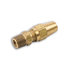 A68-6-4 by POWER PRODUCTS - Air Brake Male Connector, Brass, 3/8 x 1/4, with Threaded Seal, for Copper Tubing