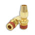 A68-8-8 by POWER PRODUCTS - Air Brake Male Connector, Brass, 1/2 x 1/2, with Threaded Seal, for Copper Tubing