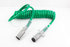 EL27072 by POWER PRODUCTS - Coiled 7-Way Electric Cord - Primary ABS, 15’, Green