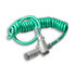 EL27072 by POWER PRODUCTS - Coiled 7-Way Electric Cord - Primary ABS, 15’, Green