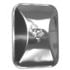 30151 by CHAM-CAL - Open Road 6"x 8" "Smooth Back" Light Truck Mirror, Stainless Steel